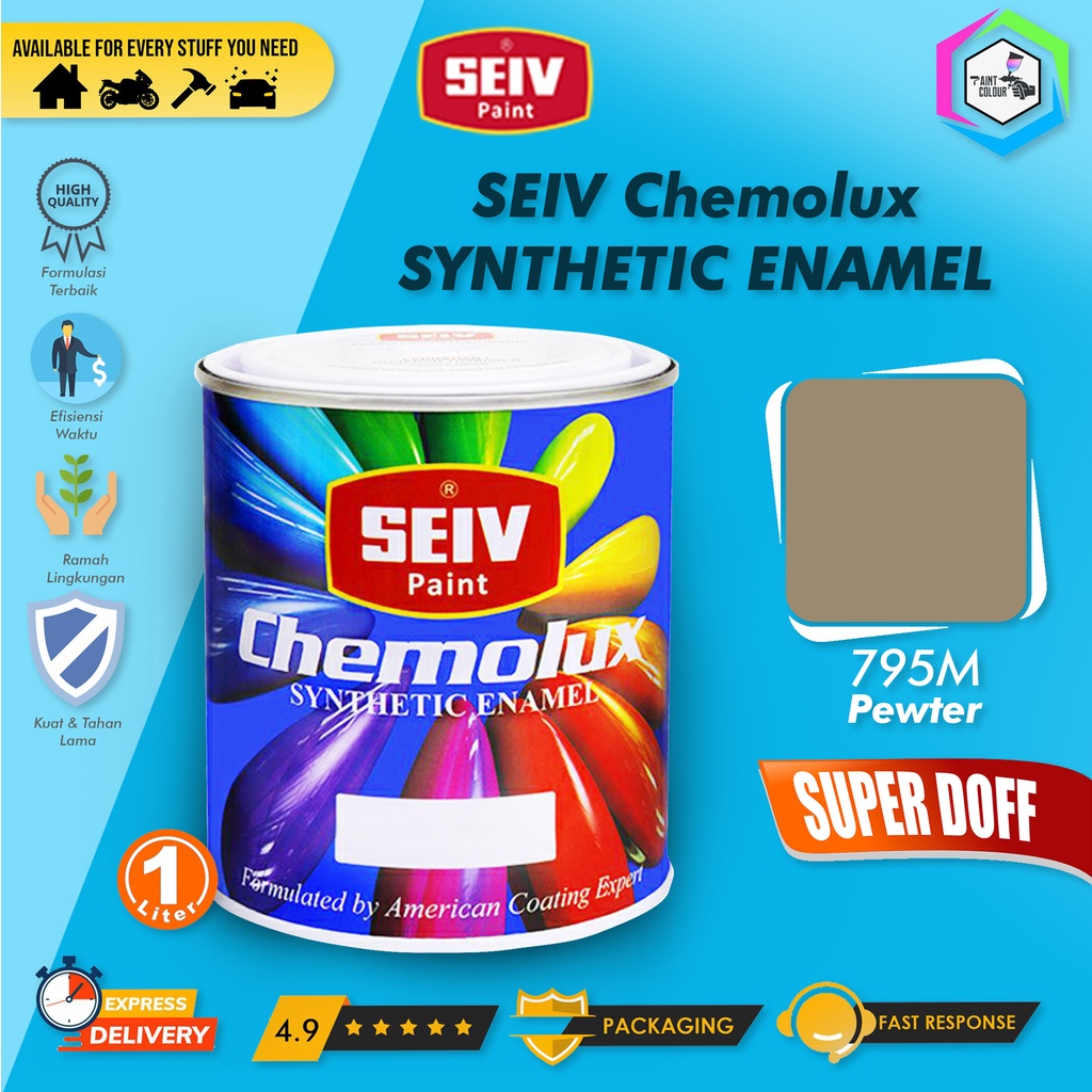 CAT BESI KAYU SEIV CHEMOLUX SUPER 795M Pewter