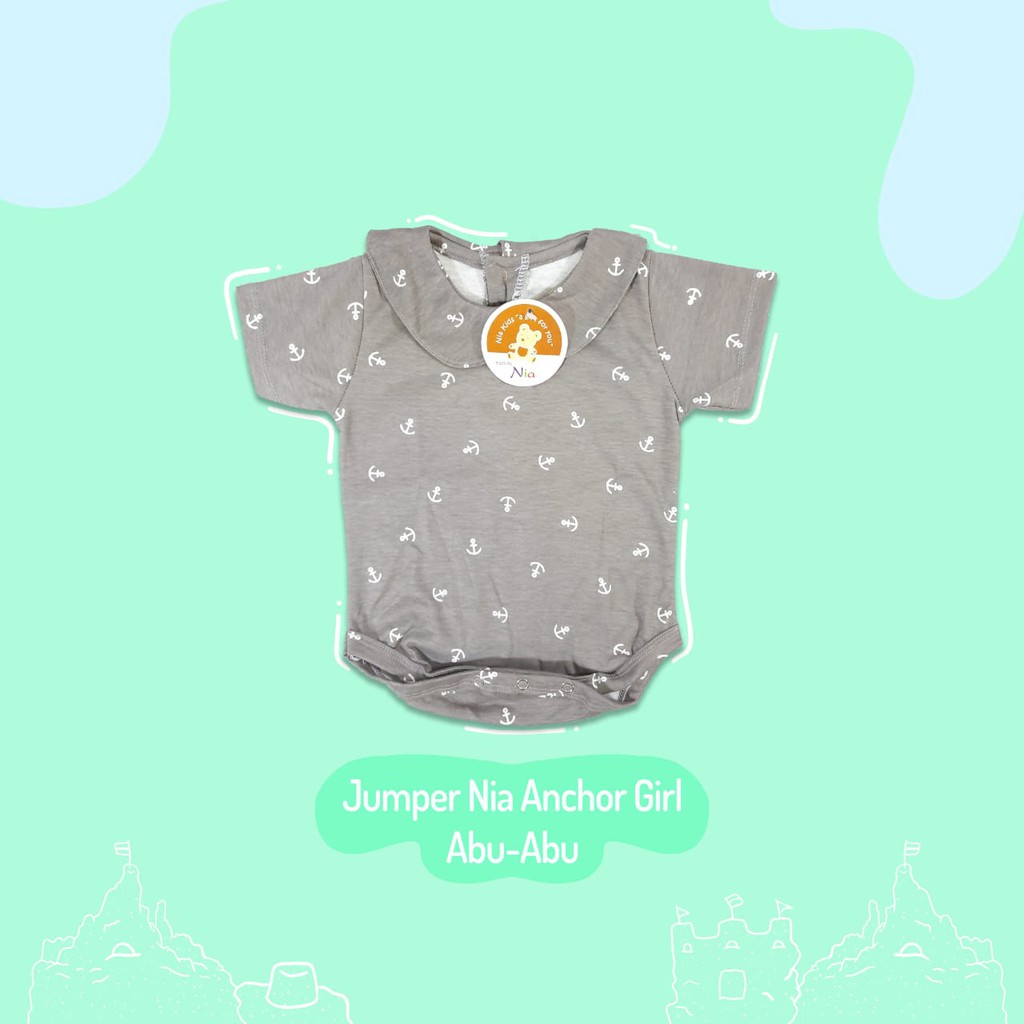 NEW SALE!!! Jumper Nia Girl Premium Anchor Series - Jumper Bayi Girl Nia Anchor - Jumper Pendek Bayi