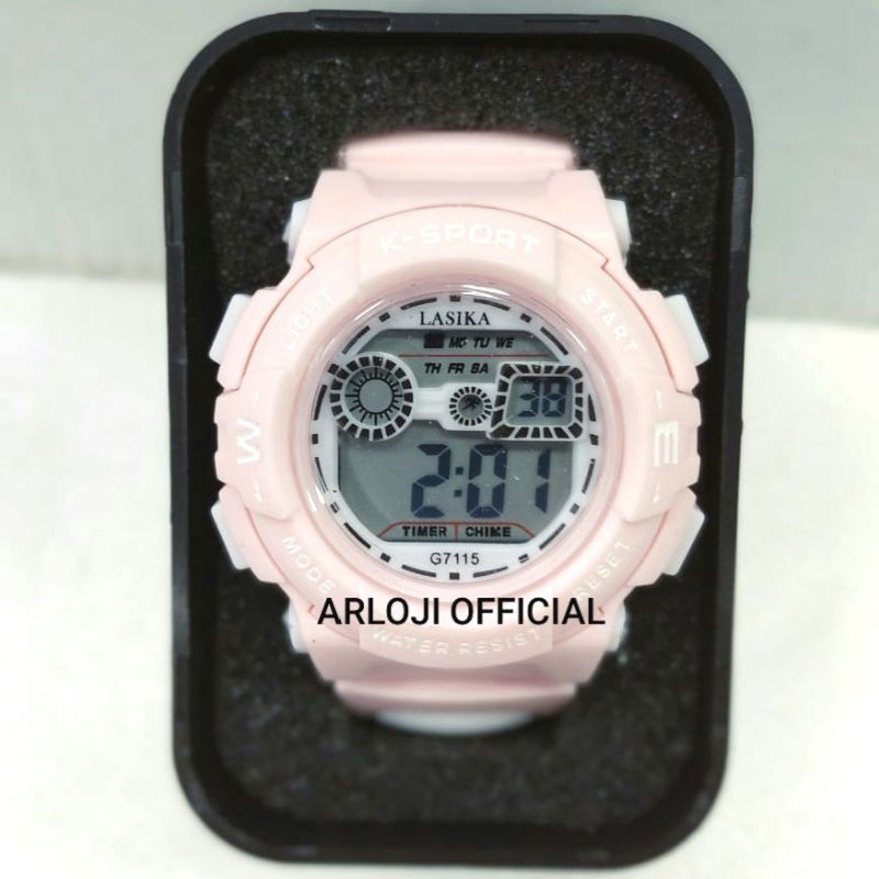 Jam tangan Sport Water resistant Lasika G7115 Original