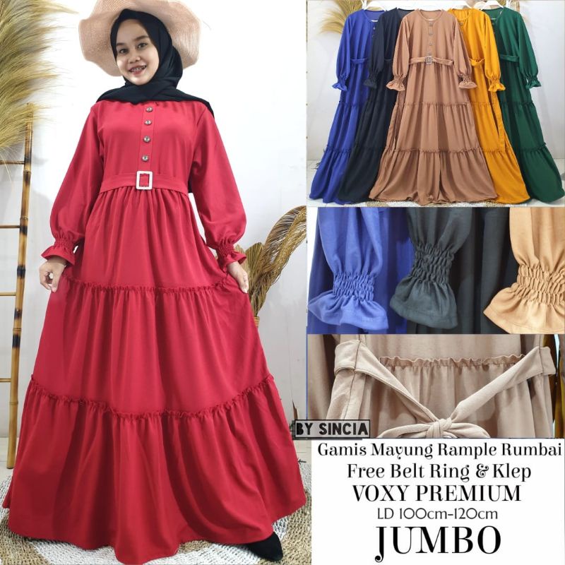 (COD) DRESS SUSUN REMPEL / DRESS REMPEL / DRESS RUFFLE / GAMIS SUSUN REMPEL / GAMIS REMPEL / GAMIS R