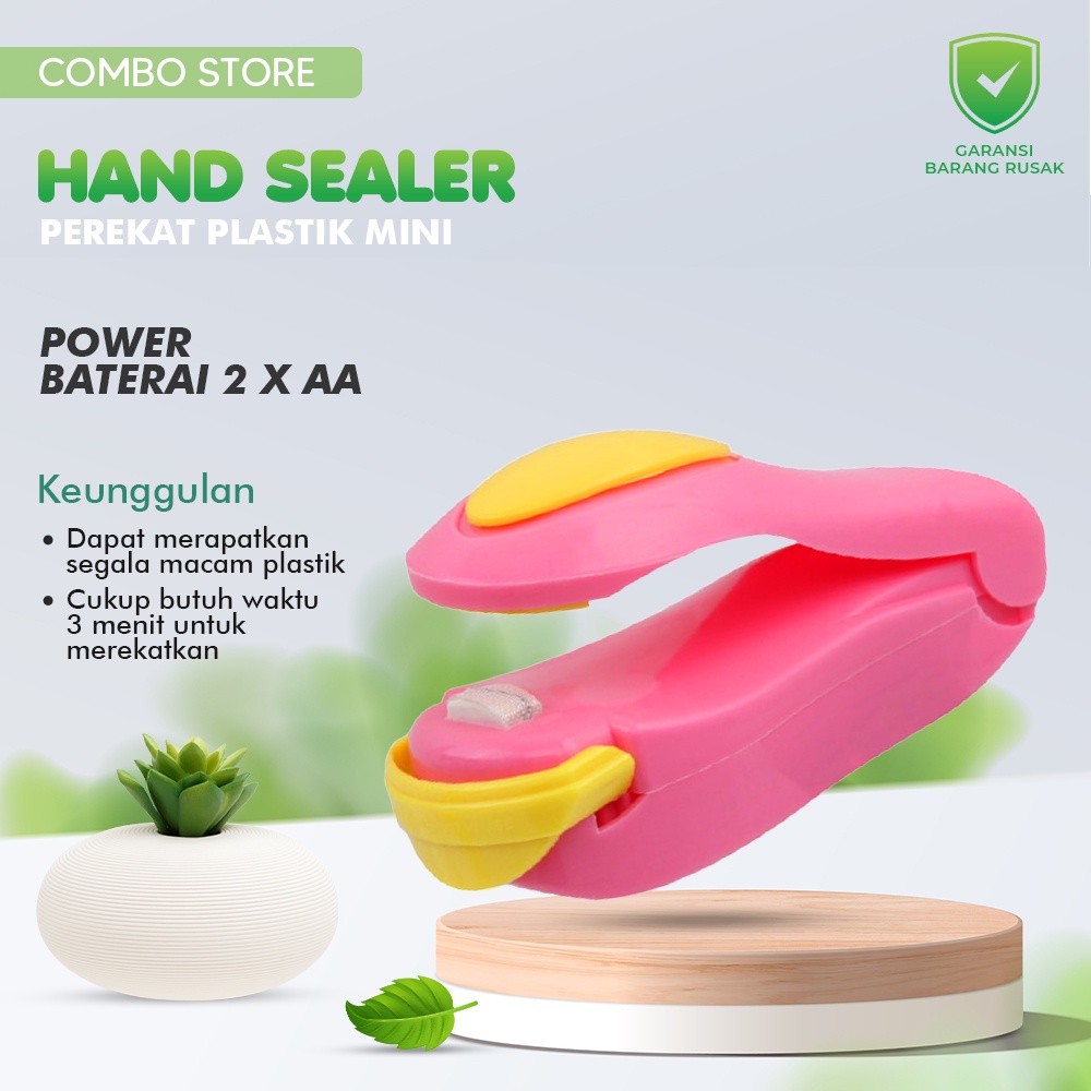 Perekat Plastik Pembungkus Makanan Elektrik Mini Hand Sealer