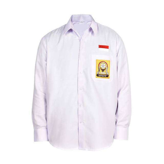 Baju Seragam Sekolah SMP Putih Lengan Panjang