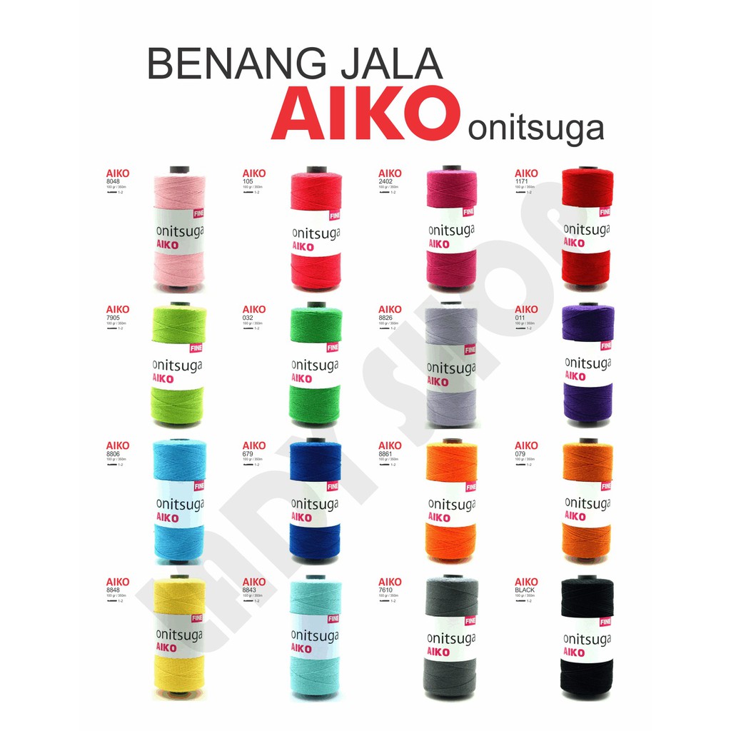 BENANG RAJUT POLIESTER / ONITSUGA AIKO / BENANG JALA