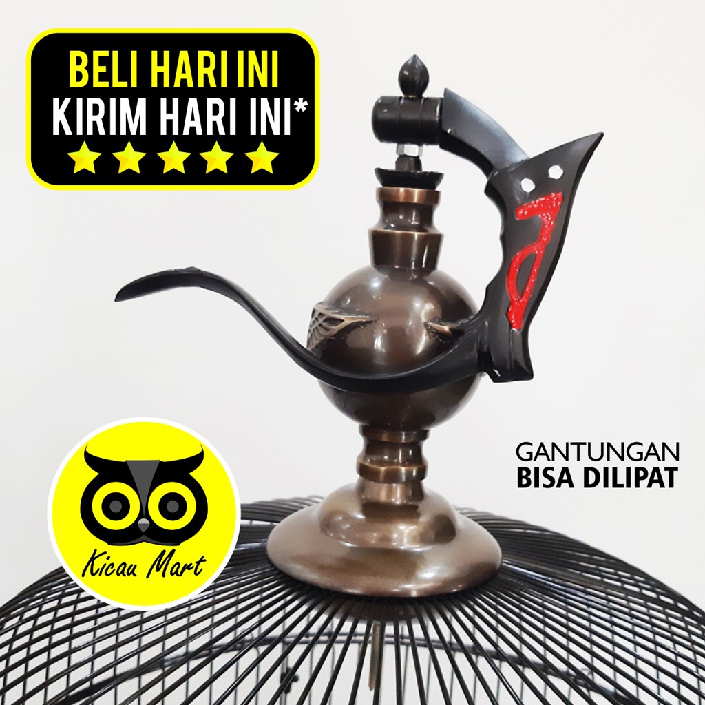 GANTUNGAN LIPAT HITAM MOTIF BETMEN BATMAN CANTOLAN SANGKAR KANDANG BURUNG MURAI KOTAK LOVEBIRD GLHTM