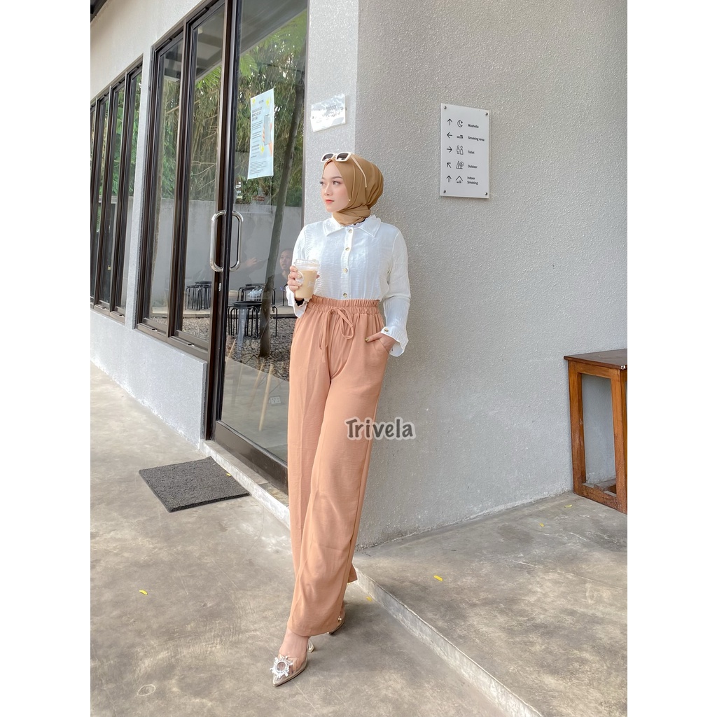 8872 Kulot Cringkel Full Karet Highwaist Anti Ngatung - Hanna SJJ