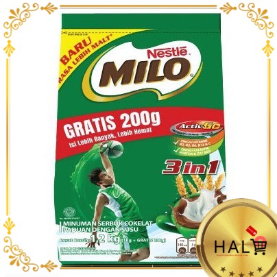

MILO ACTIVE GO POUCH 12(1000+200G)P