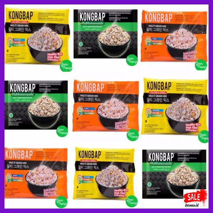 

Rasbeputih- Kongbap Multi Grain Mix - Habbatussauda - 6 Sachet X 25G - Chia Seed -Aslii.