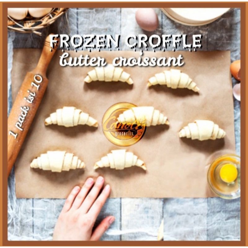 

croffle croissant butter frozen dough 30gr isi 10pcs