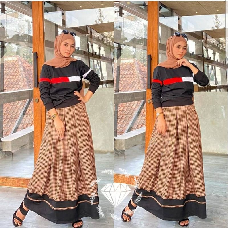 SET ROK KELSI KOTAK, BABYTERRY, KATUN, STELAN, GAMIS, MUSLIM