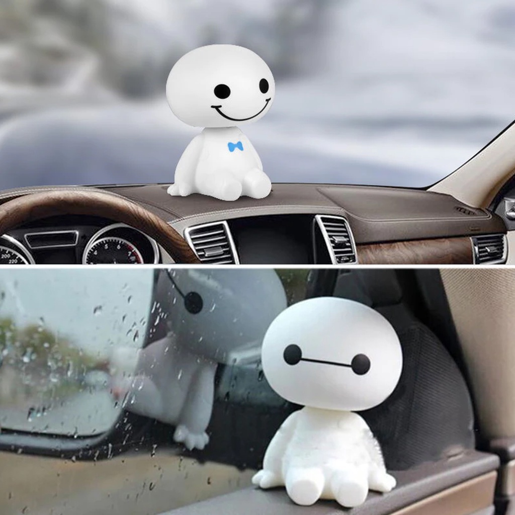 Boneka Dashboard Mobil Bymax lucu/Baymax Ornament Pajangan Mobil