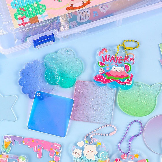 Dpp-69 / 162 / 211 / 280 / 398 Pcs / Set Stiker Idol Goo Card Bahan Akrilik Transparan Untuk Dekorasi DIY