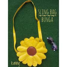 YA 371 - Sling bag sun flowers / tas selempang / tas main / tas kerja / tas fashion