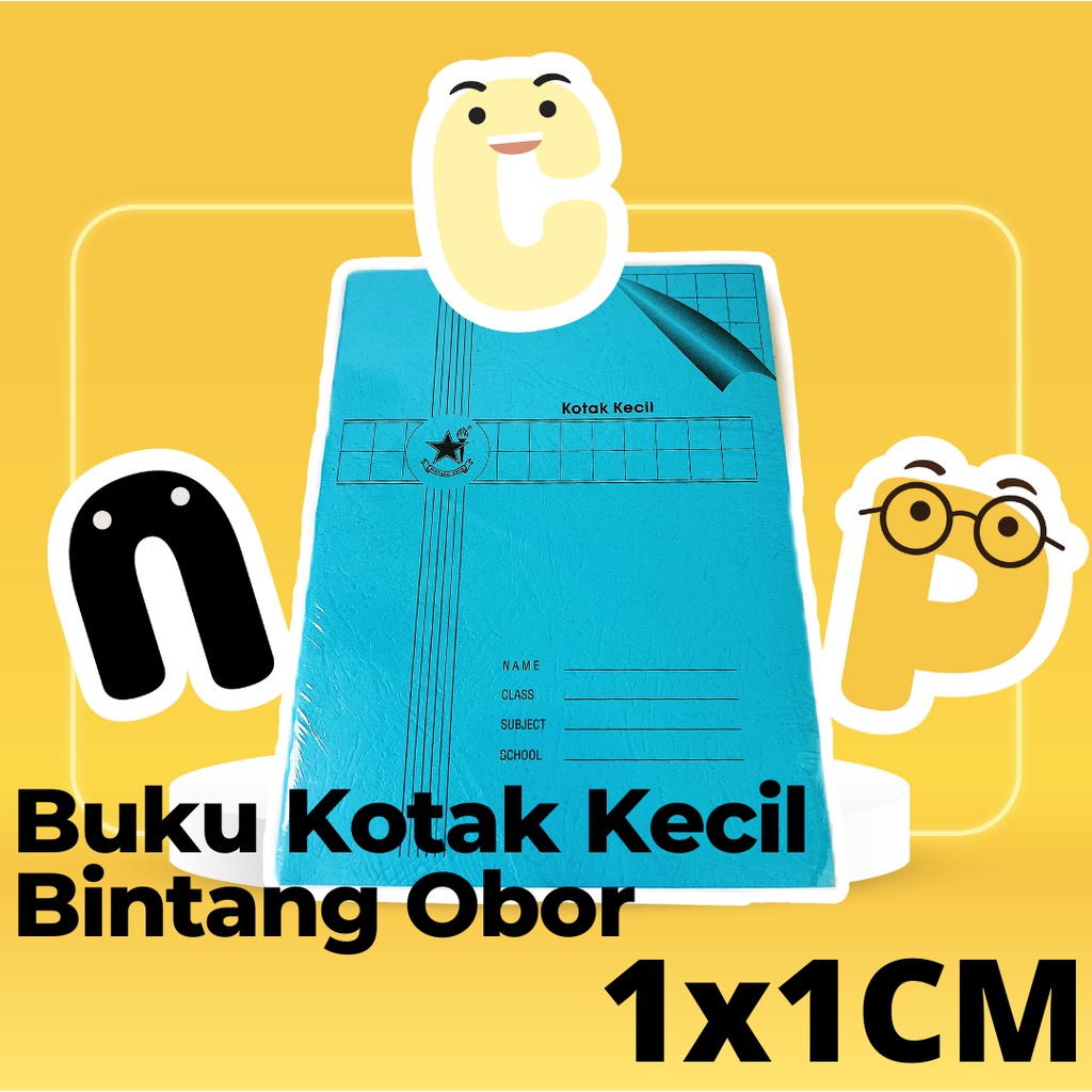 

Buku Kotak Bintang Obor, Buku Kotak Kecil 1 cm, Buku Kotak Mandarin, Buku Matematika Bintang Obor ECERAN