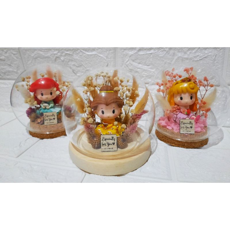 Princess Flower Dome Glass (Diameter 12 CM)