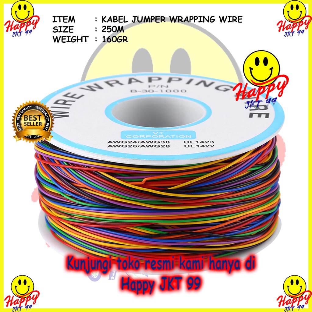 [ HAPPY JKT 99 ] KAWAT JAMPER WIRE WRAPPING KABEL JUMPER KAWAT JAMPER ORIGINAL