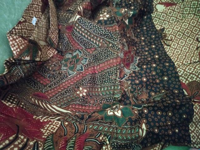 Gamis Batik Serut Cendrawasih Kupu Kombinasi