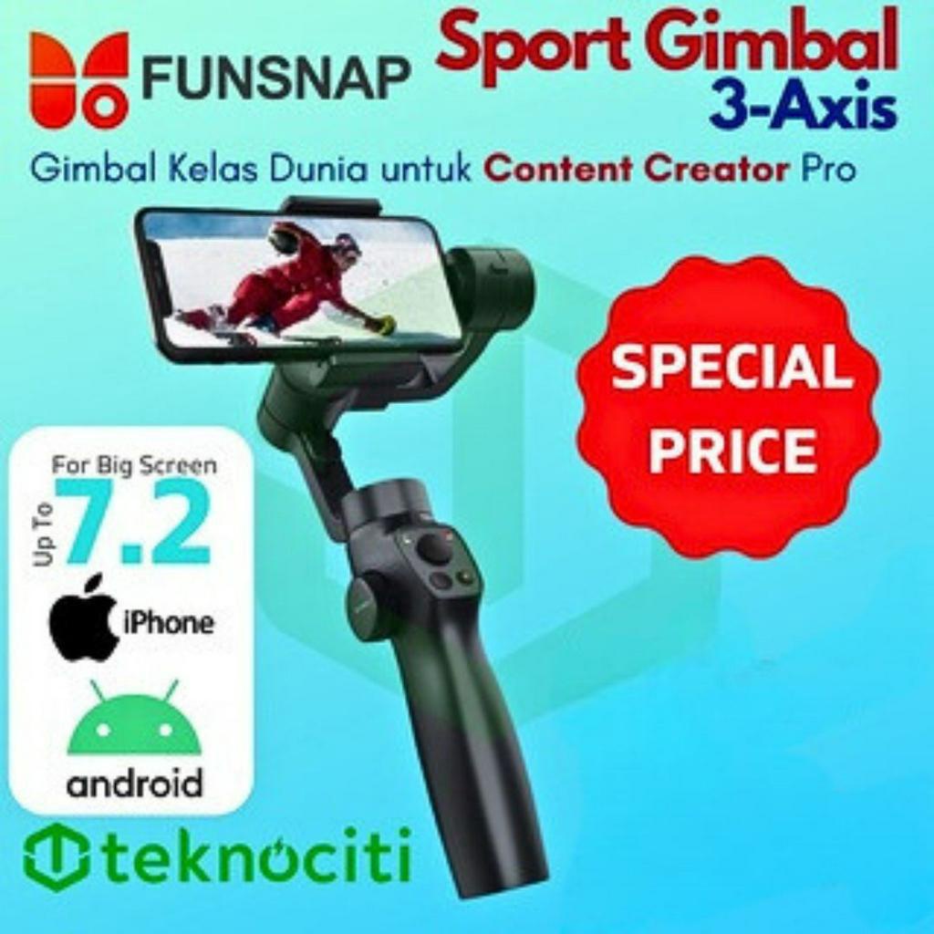 FUNSNAP 3-Axis Sport Gimbal Stabilizer Kamera HP ActionCam