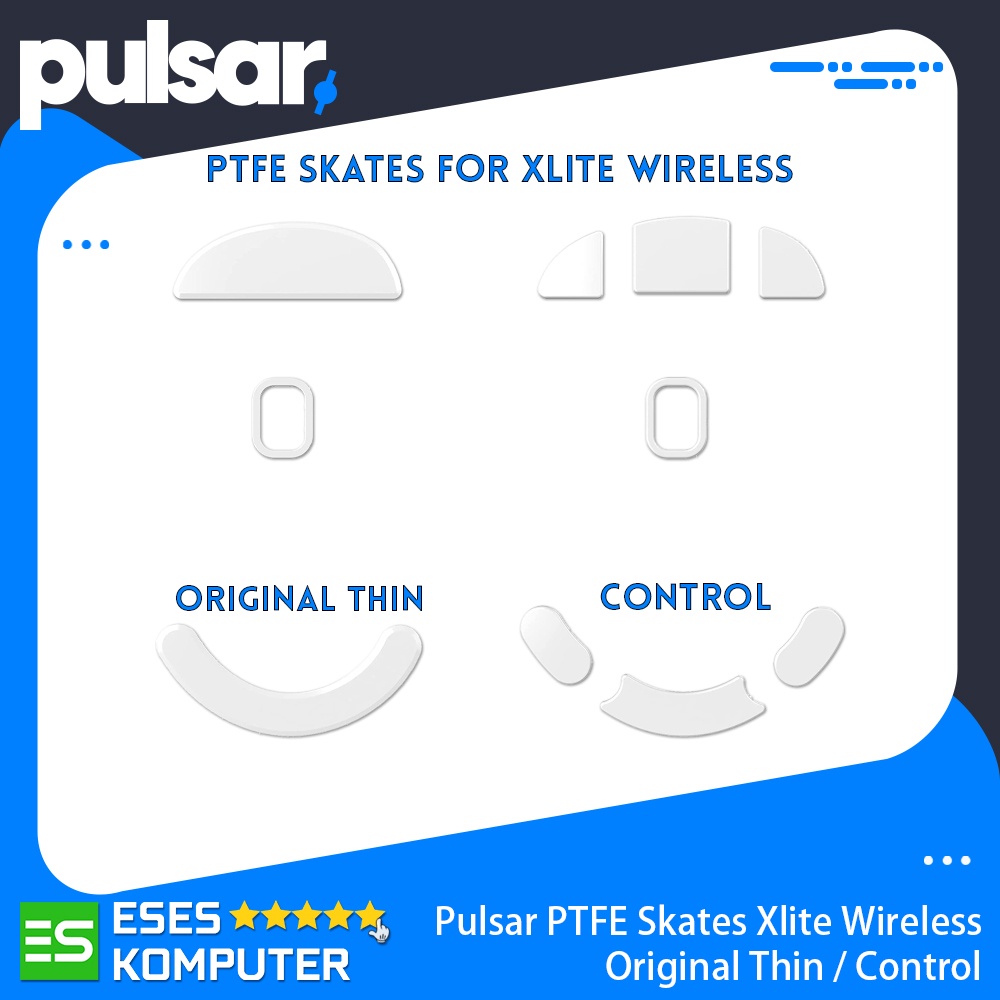 Pulsar PTFE Skates For Xlite Wireless Original Thin / CONTROL