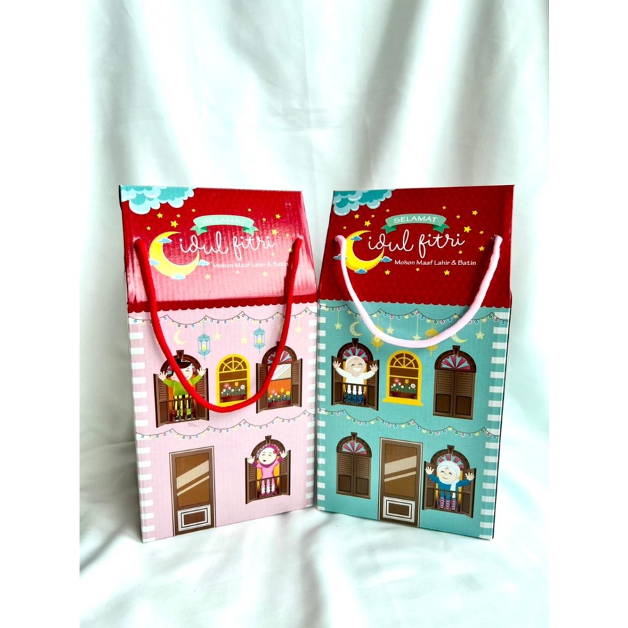 

Gift Box Hampers Idul Fitri/Lebaran - Pink 3 Toples