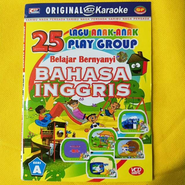 Kaset VCD original karaoke lagu anak anak belajar bahasa Inggris vol A