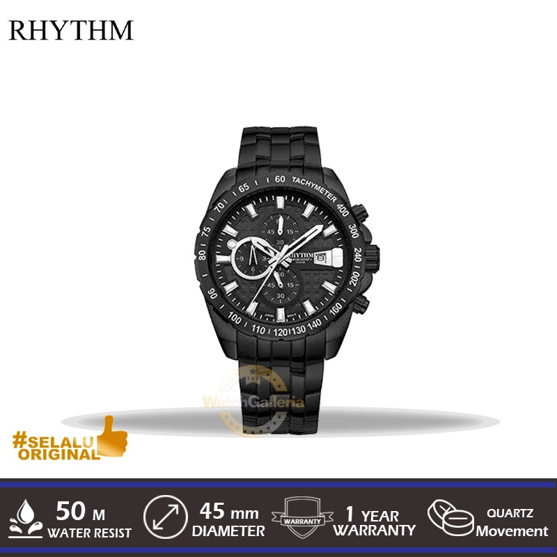 Jam Tangan Analog Man RHYTHM S1407S06 Original Murah