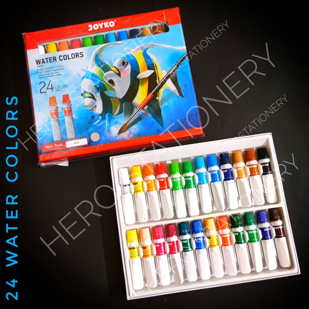

TITI Joyko water colors set cat air 24 warna WC-6ML-24