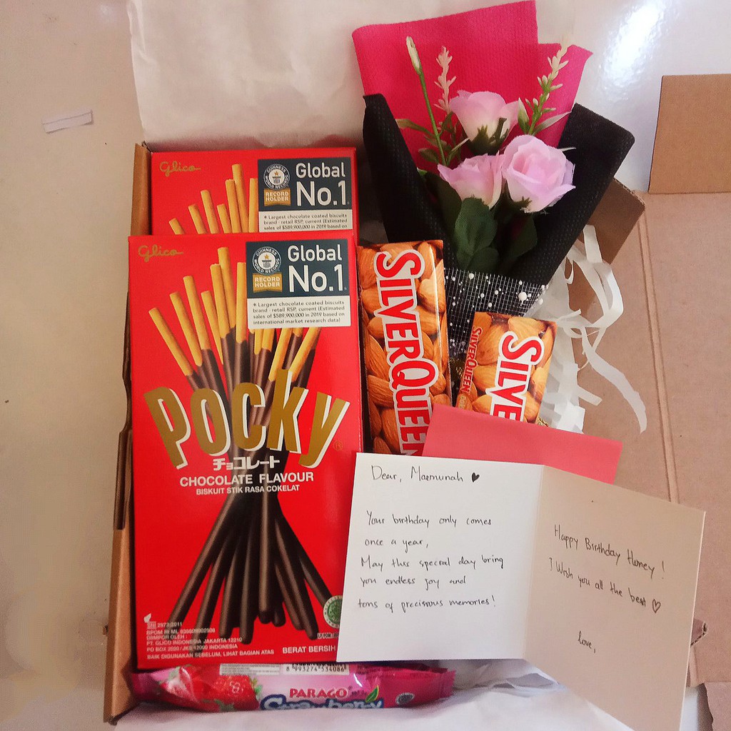 KUTUKADO - Snack Box Birthday Gift Anak Hampers Kado Ulangtahun Wisuda Sidang Custom dengan Buket