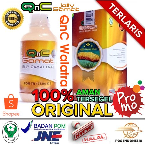 Obat TBC Paru Alami - QnC Jelly Gamat Emas 100% ASLI ORIGINAL - Q N C GnC Jeli Gelly Gamad Mas