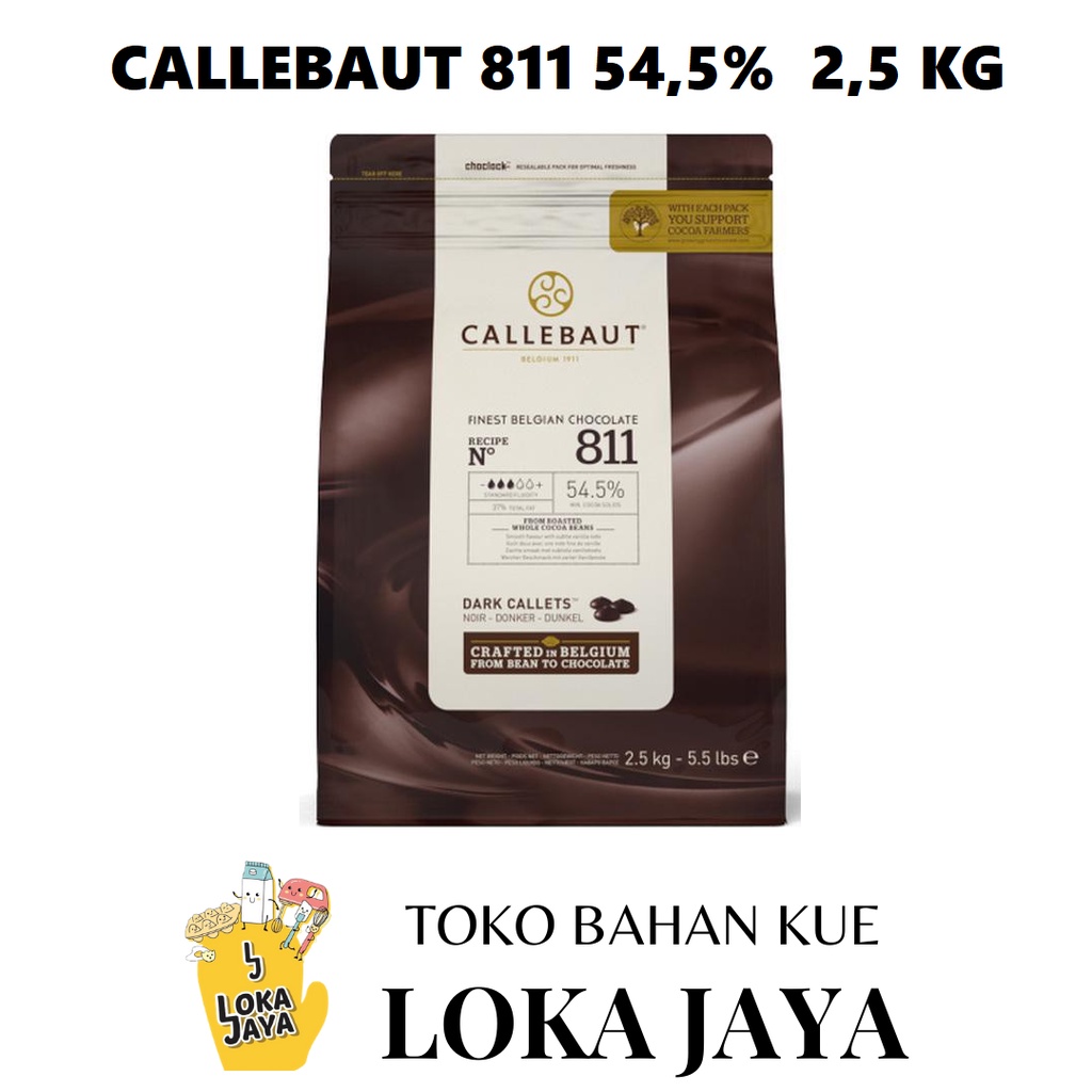 

CALLEBAUT COKLAT 811 54,5% 2,5 KG