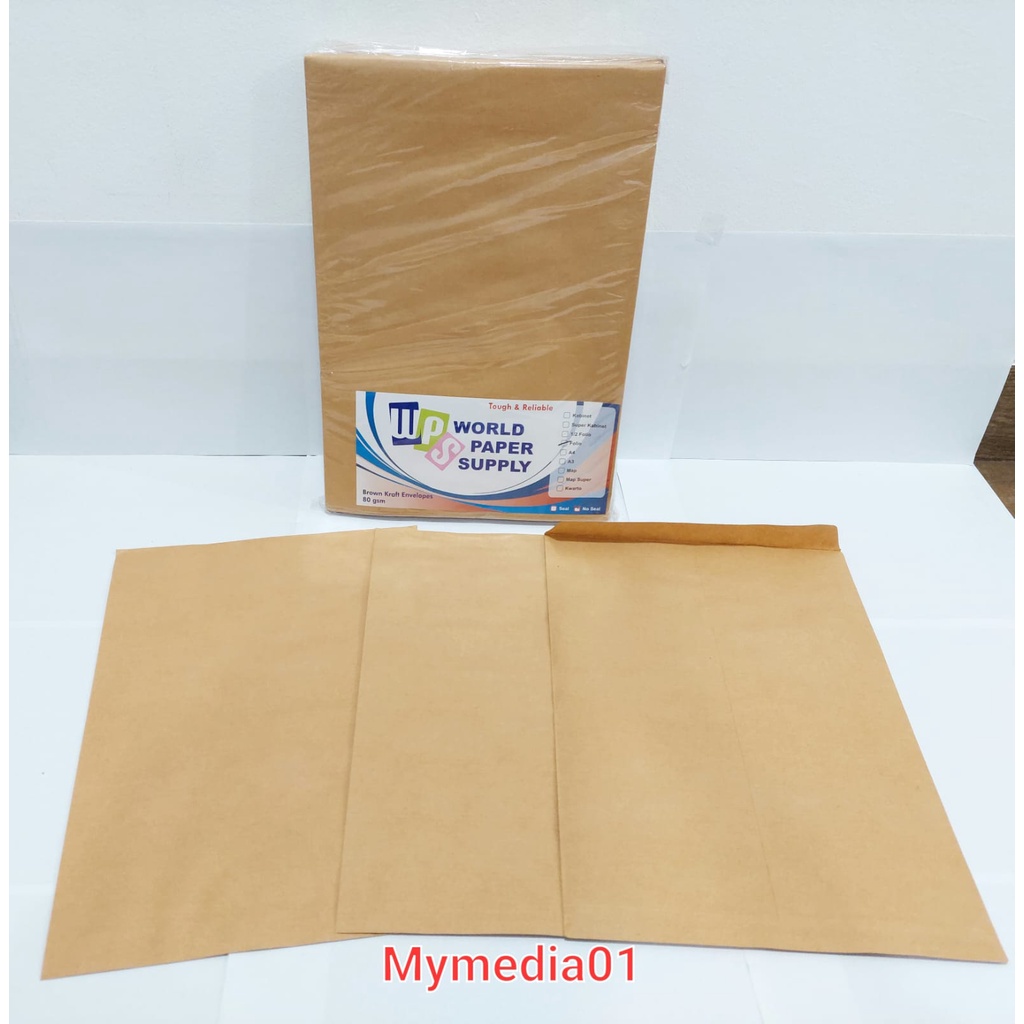 

Amplop Coklat Folio Ukuran Folio/Amplop Lamaran Kerja/Surat-Menyurat