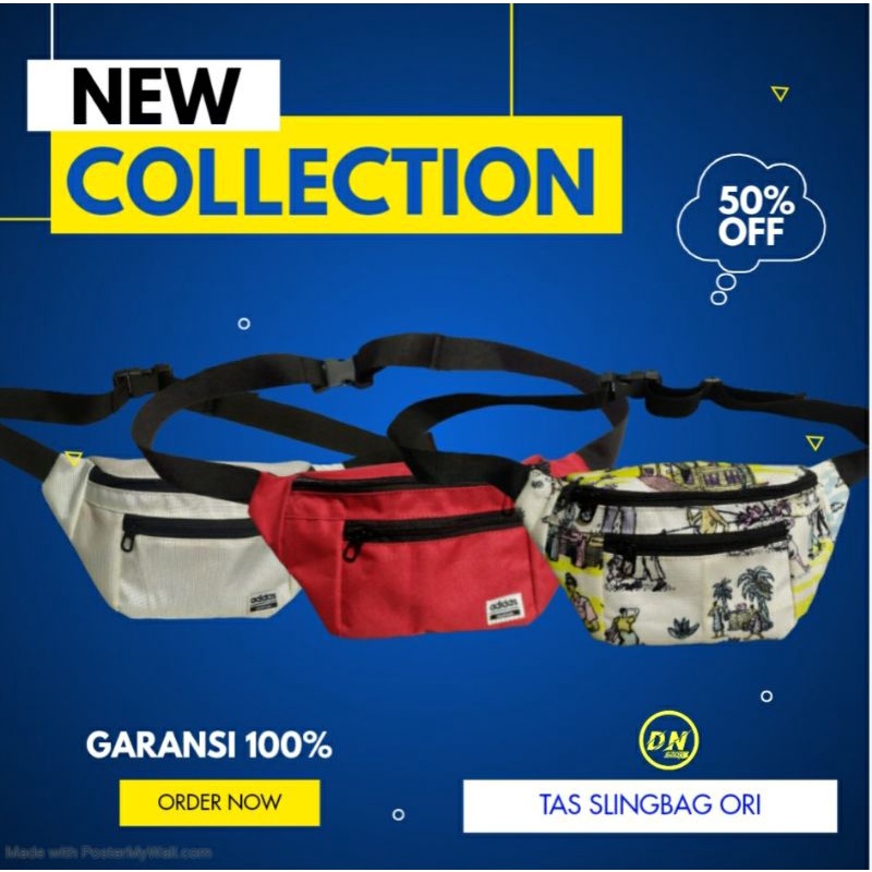 Tas selempang pria wanita murah ori berkualitas Adidas