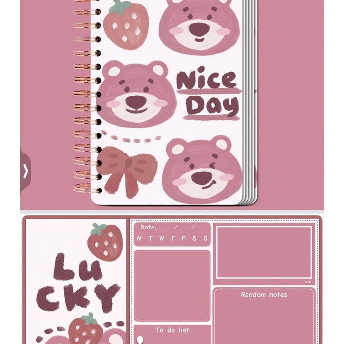 

Digital planner cute bear pink kawaii for digital planner notebook goodnotes notability