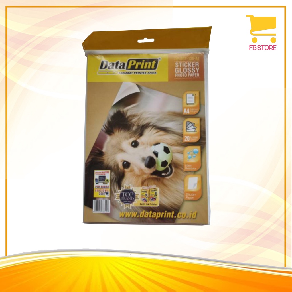 

Sticker Glossy Photo Paper Dataprint A4 135GSM