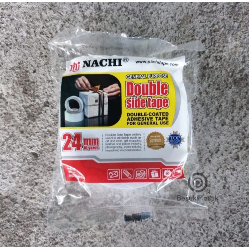 

Isolasi Double tape / Dobel tape 24mm Nachi 1 Inch