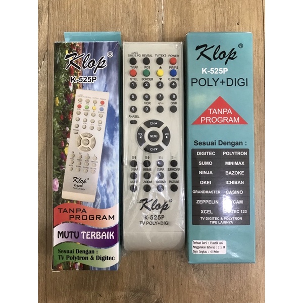 Remote TV Polytron Tabung Tipe 525