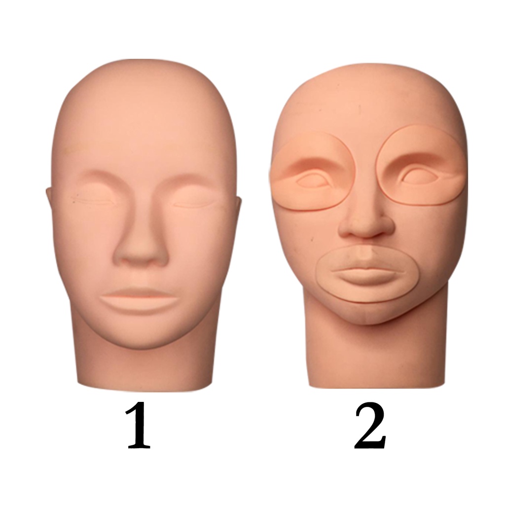 Patung Latihan Sulam Alis Bibir Eyelash/ Alat Latihan Sulam