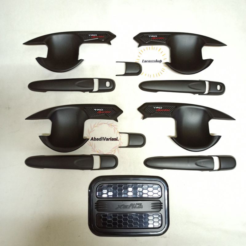 Paket Outer Handle Tank Cover All New Xenia Hitam Doff