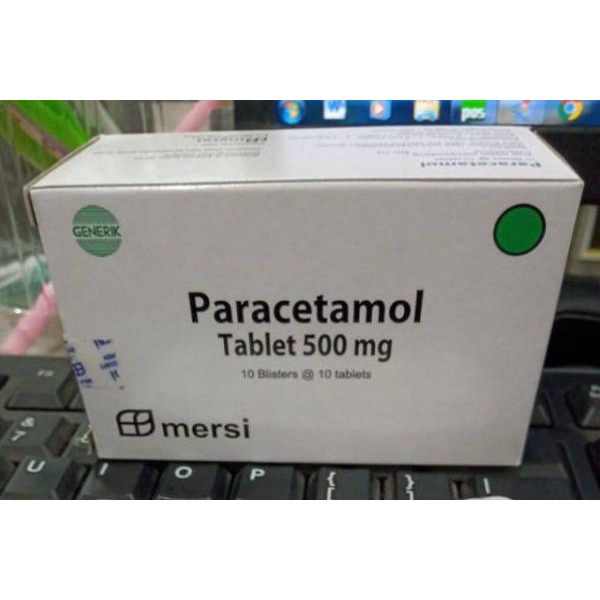 paracetamol 500mg 1 box isi 100tablet