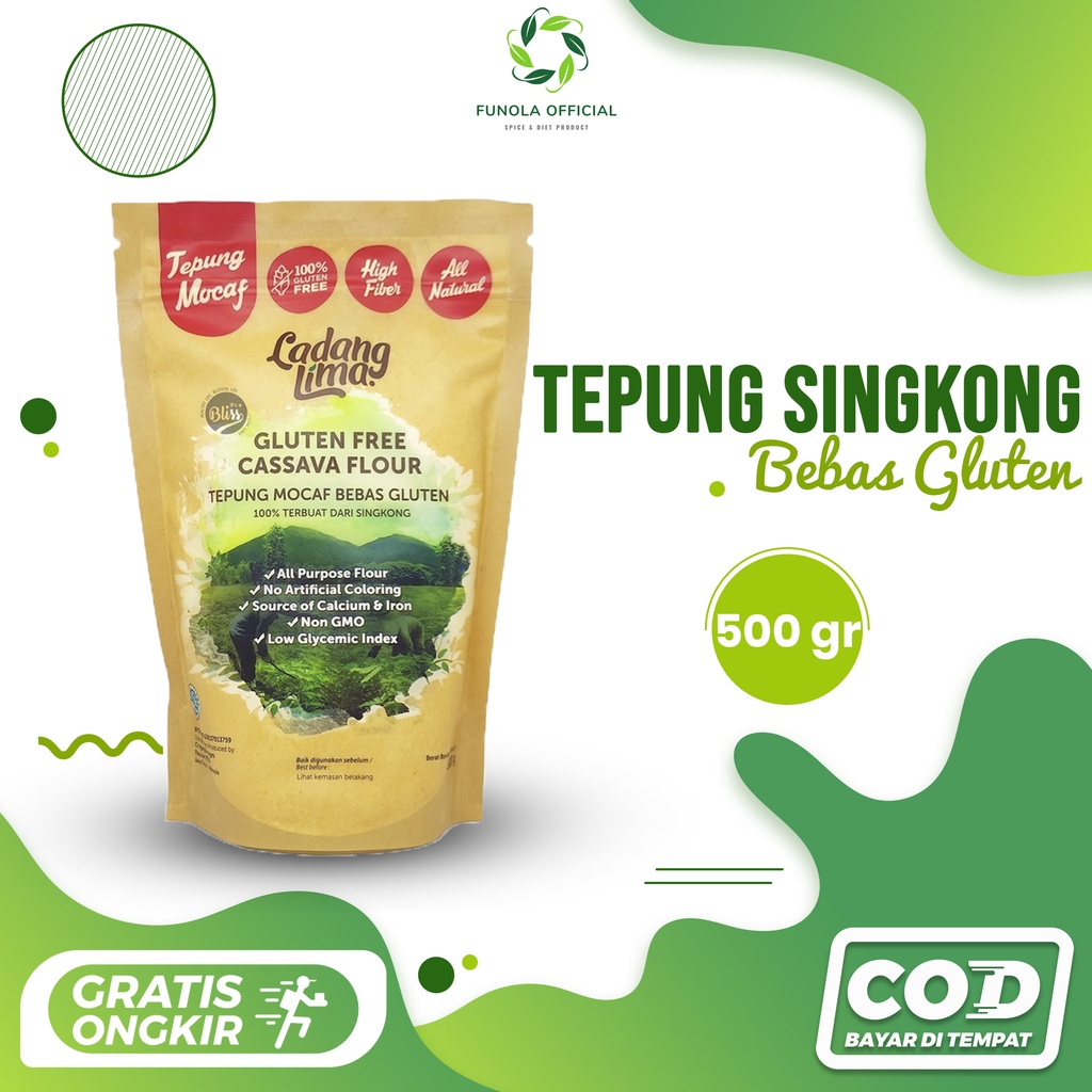 

TEPUNG SINGKONG CASSAVA PURPOSE FLOUR LADANG LIMA 500G BEBAS GLUTEN FREE UBI TANPA MSG SEHAT MOCAF CASSAVA TAPIOKA AYAM GORENG FRIED CHICKEN KRISPI CRISPY KRISPY MAMA SUKA SASA RENYAH MAMASUKA SAJIKU KFC TEMPE GORENGAN KALDU AYAM JAMUR MASAK GAPLEK TOTOLE