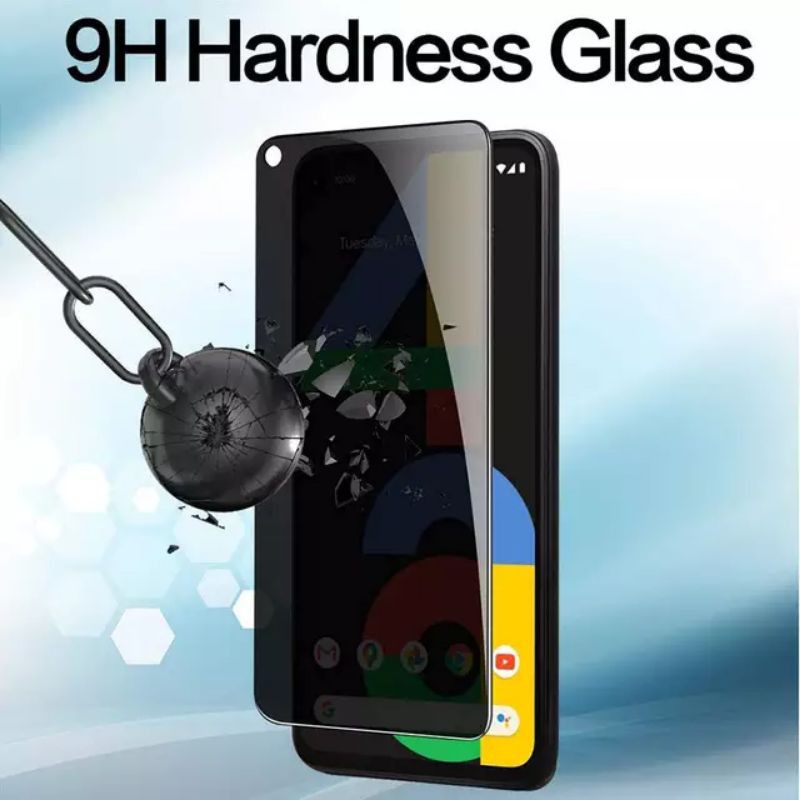 ANTI SPY Tempered Glass REALME NARZO 30A/10A/20 PRO/C20/C21/C25/C17/C15/C12/C11/C3/C2/C1 | hitam