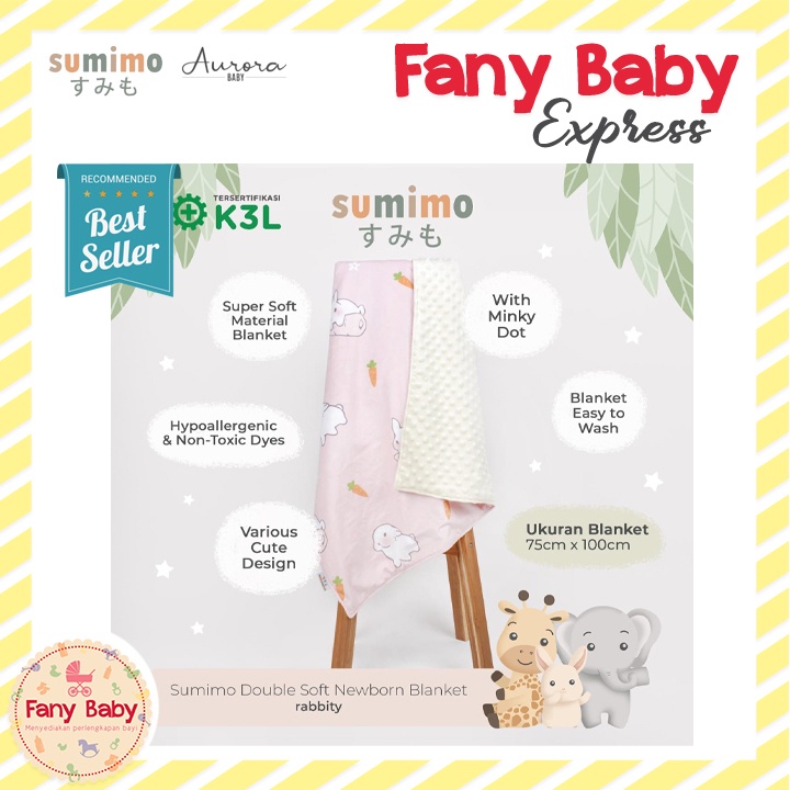 SUMIMO DOUBLE SOFT NEWBORN BLANKET (SELIMUT)