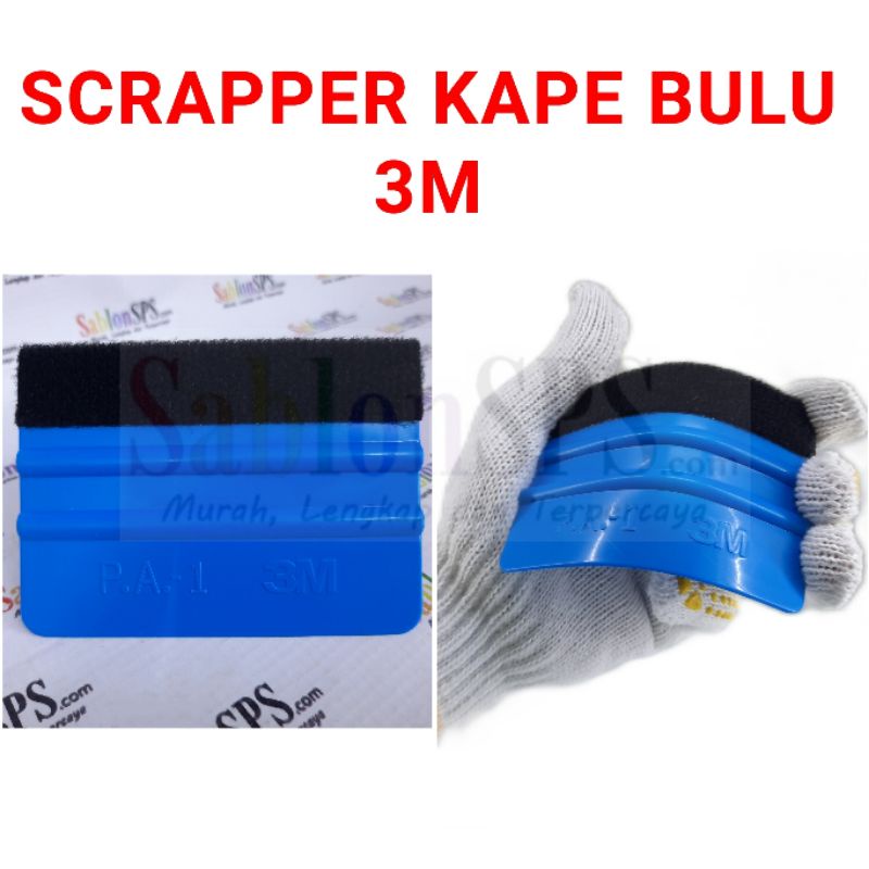 SCRAPPER KAPE BULU 3M ALAT PASANG STIKER