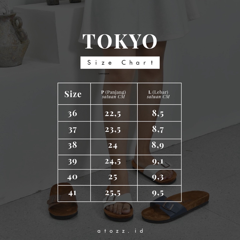 TOKYO - BROWN  ( Sandal Wanita )