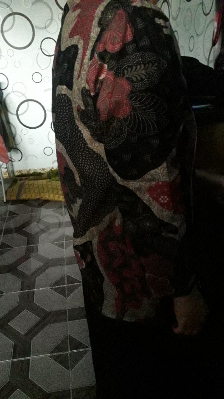 Tey-17 Batik Wanita Asj Sa Hrb026 Kenongo Kemeja Tosca Pendek