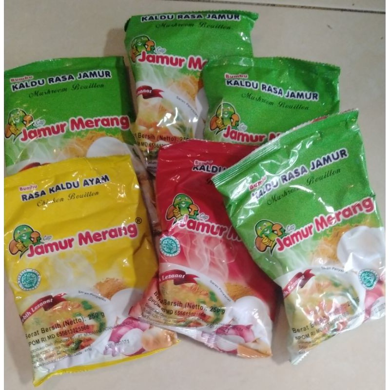 

KALDU ALAMI JAMUR MERANG rasa jamur/ Original / Ayam / Sapi kemasan isi ulang 250g