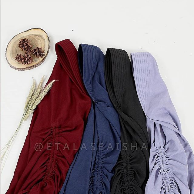 Jilbab Bergo Serut Pet Antem Diskon Murah SYAMILA  AISHAHIJAB.ID