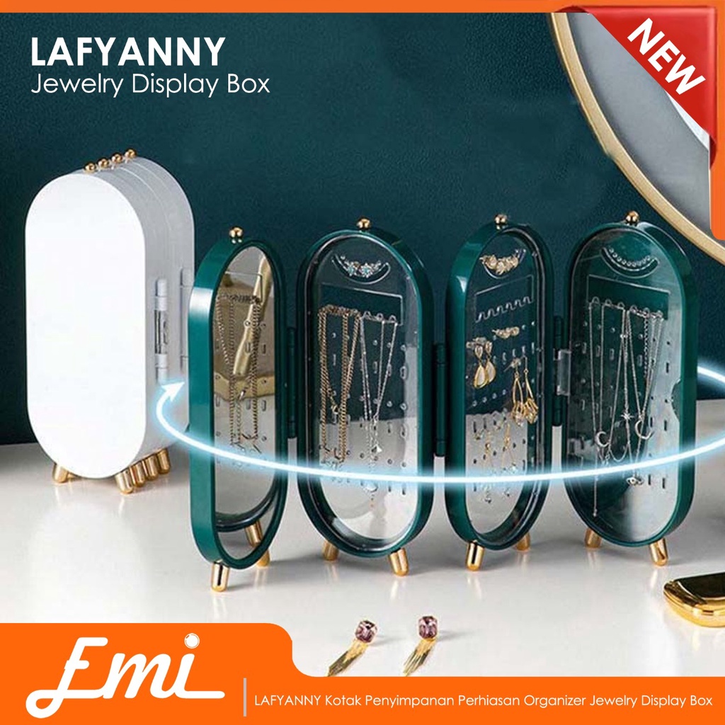 LAFYANNY Kotak Penyimpanan Perhiasan Organizer Jewelry Display Box