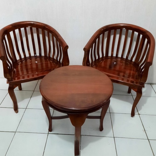 KURSI TERAS JATI MINIMALIS 4 KURSI & 2 KURSI - FREE ONGKIR SERANG KOTA