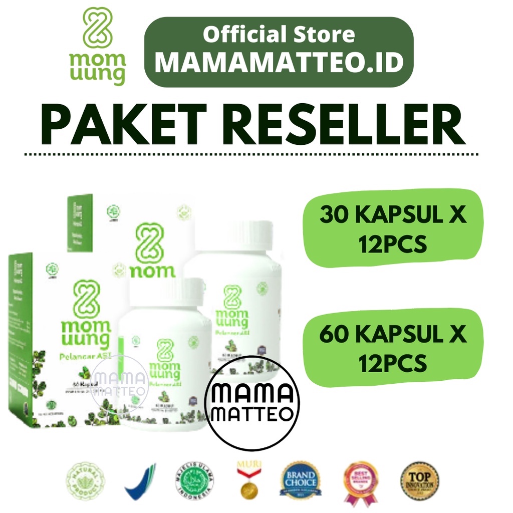 MOM UUNG RESELLER ASI BOOSTER KAPSUL PAKET 12PCS / MOM UUNG BANDUNG