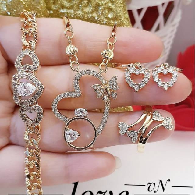 Xuping set perhiasan lapis emas 24k 2686j